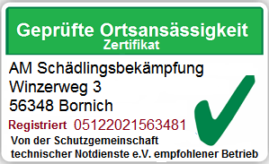 Kammerjäger Bornich (Loreley, Rhein-Lahn-Kreis)