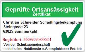 Kammerjäger Sommerkahl (Landkreis Aschaffenburg)